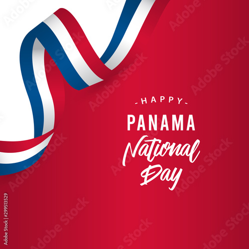 Happy Panama National Day Vector Template Design Illustration