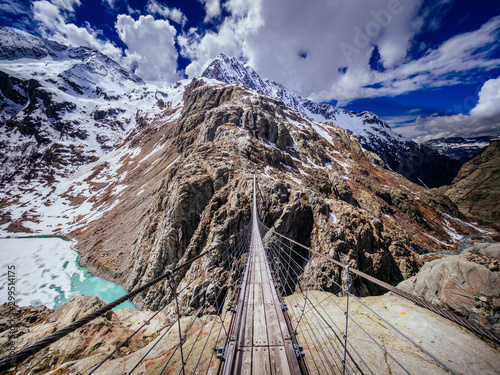 Switzerland, Trift bridge photo