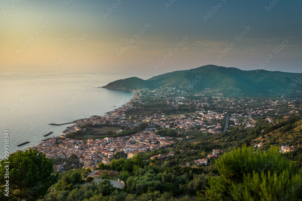 Beautiful view of the maritime city of Santa Maria di Castellabate Beautiful view of the maritime city of Santa Maria di Castellabate