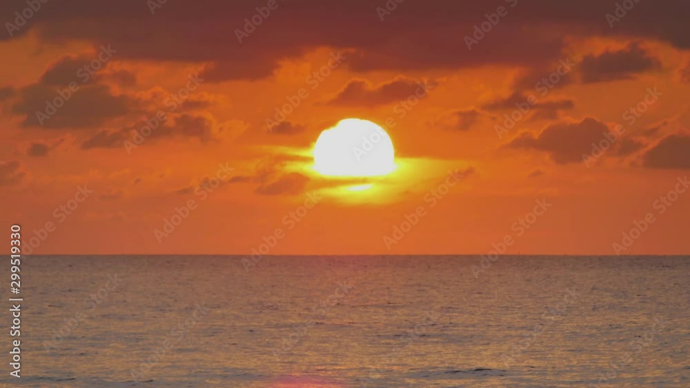Time Lapse sunset over the sea Time Lapse sunset over the sea