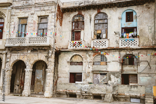 Street scene in old Havana, Cuba.