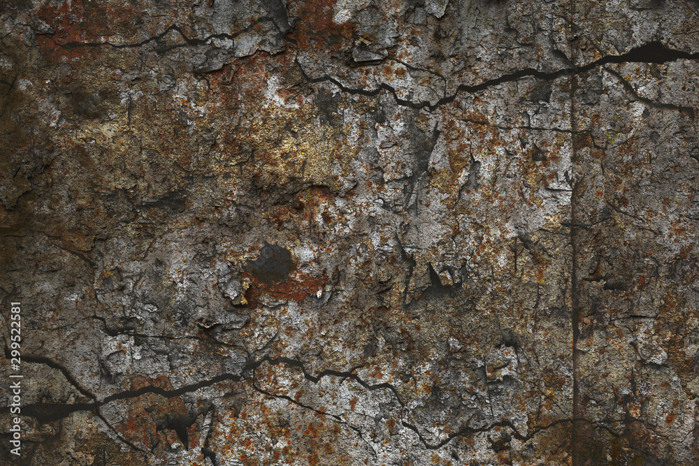 abstract creative texture using multi-exposure technique. Dark background with stone surface and cracks abstract creative texture using multi-exposure technique. Dark background with stone surface and cracks