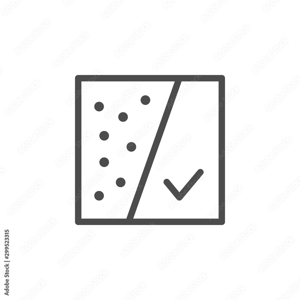 Dirty and clean skin line outline icon Dirty and clean skin line outline icon
