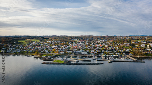 The Norwegian town of Aasgaardstrand photo