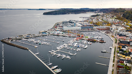 The Norwegian town of Holmestrand