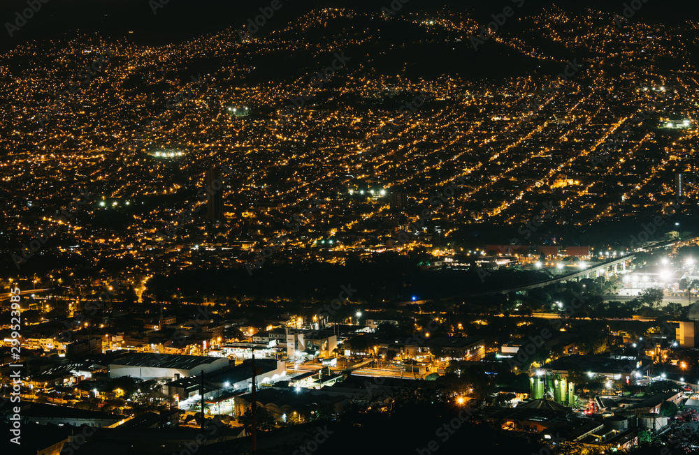 City lights Medellin, Colombia