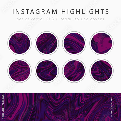 Instagram Highlight covers vector