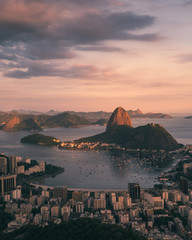 Wandcirkels Rio de Janeiro Stadsgezicht Rio de Janeiro Brazilië  © Urip