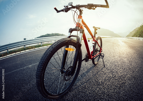 Bike for riding on sunrise highway