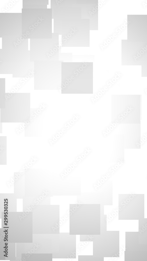 White abstract background. Misty backdrop with grey squares. 3D illustration