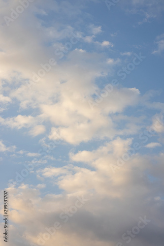 Fototapeta Naklejka Na Ścianę i Meble -  fluffy clouds and sky background
