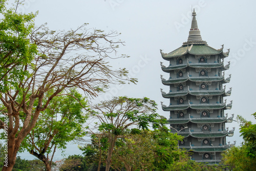 Linh Ung Pagoda on Son Tra Peninsula in Da Nang, Vietnam  photo