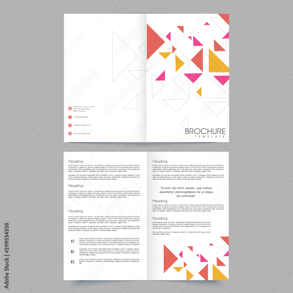 Business Brochure, Template design.