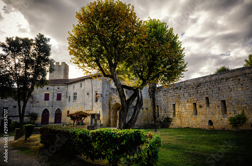 The fortified village of Larressingle, France photo