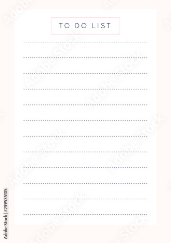 Planner sheet vector