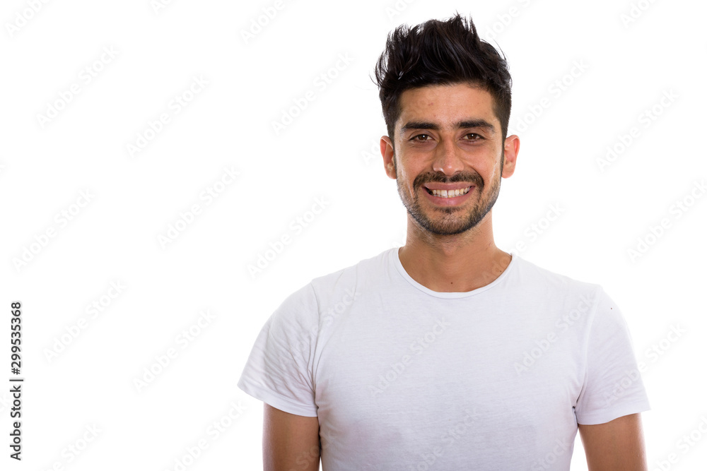Portrait of young handsome bearded Persian man Portrait of young handsome bearded Persian man