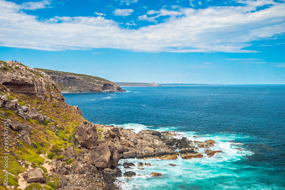 Kangaroo Island coastal line viewed from Fur Seal Lookout, South Australia Kangaroo Island coastal line viewed from Fur Seal Lookout, South Australia