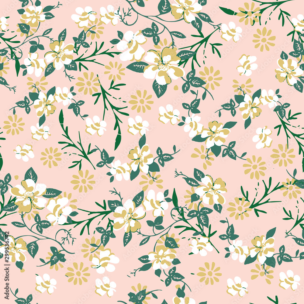 Fashionable pattern in small flowers Fashionable pattern in small flowers