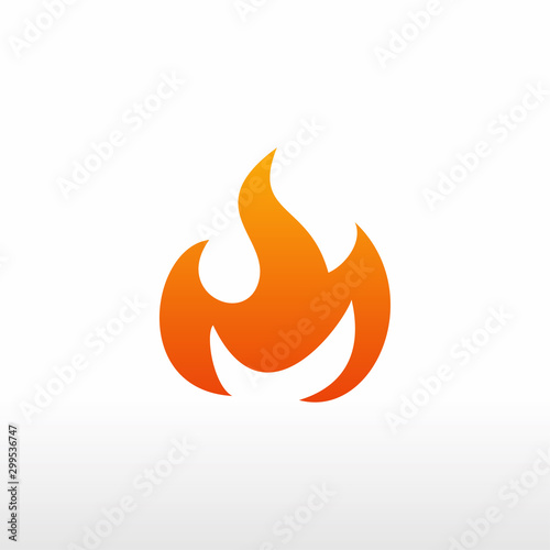 fire vector, logo element, fire icon isolated 