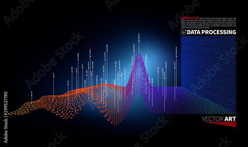 A spatial information chart, abstract graphic design.