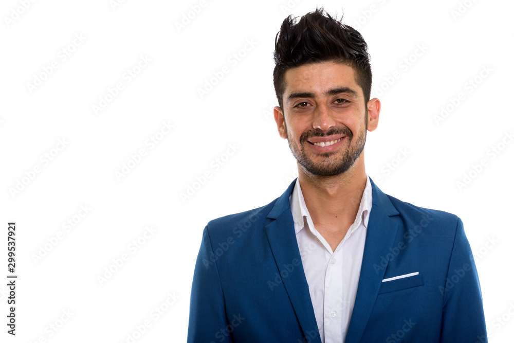 Young handsome bearded Persian businessman in suit Young handsome bearded Persian businessman in suit