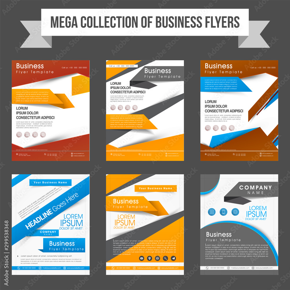 Mega collection of Business flyers.
