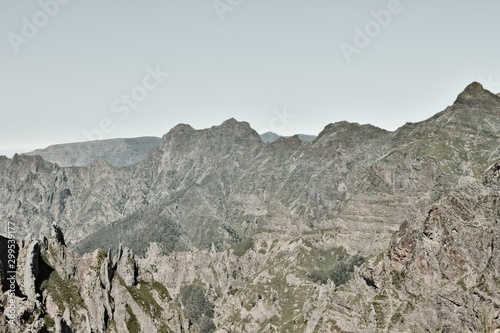 Mountain peaks of Madeira island: panoramic view from hiking paths (Portugal, Europe) © Tommaso