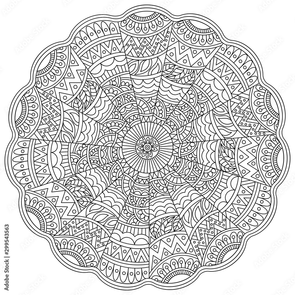 Fototapeta premium Detailed Floral Mandala design.