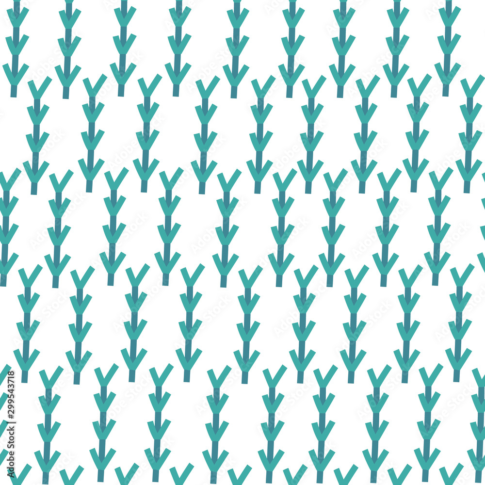 Forest Christmas tree simple seamless pattern