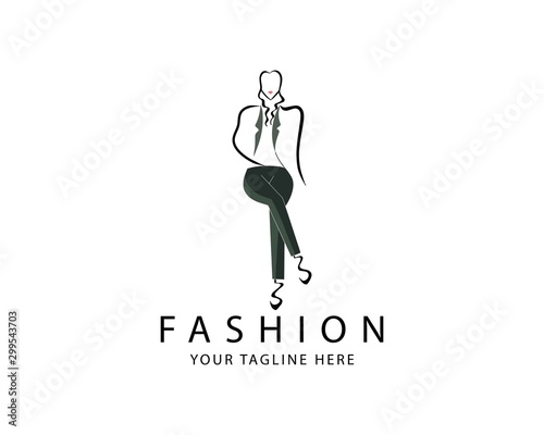 Woman Fashion Logo template