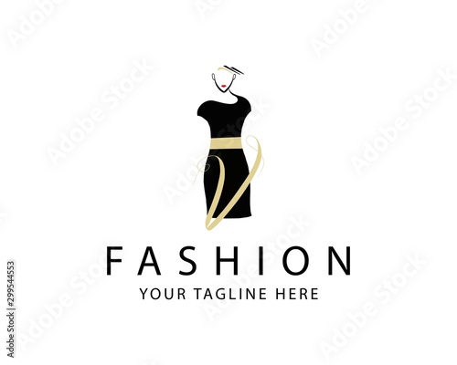 Woman Fashion Logo template