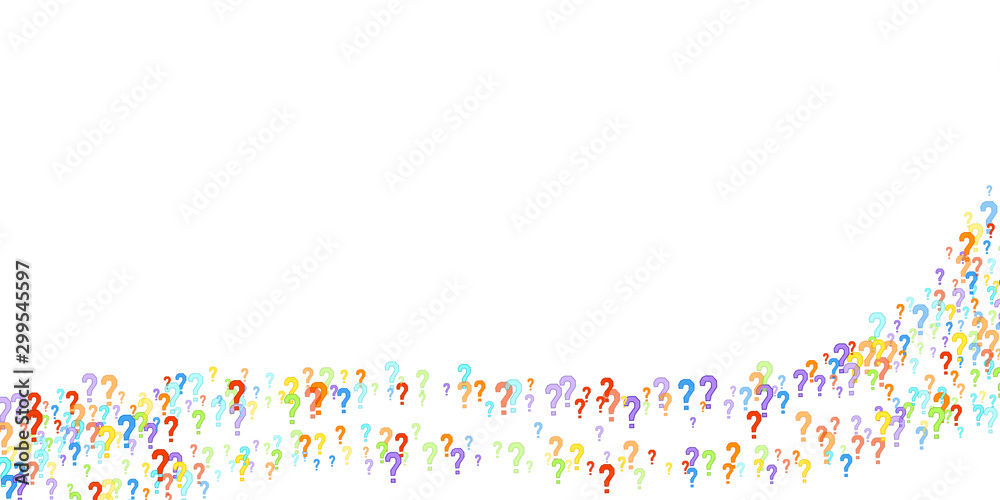 Fototapeta premium Question marks Quiz doubt survey faq public poll.