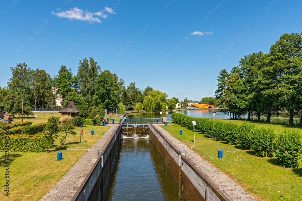 The Augustow Canal, a navigable canal connecting the Vistula and Neman rivers, Poland.