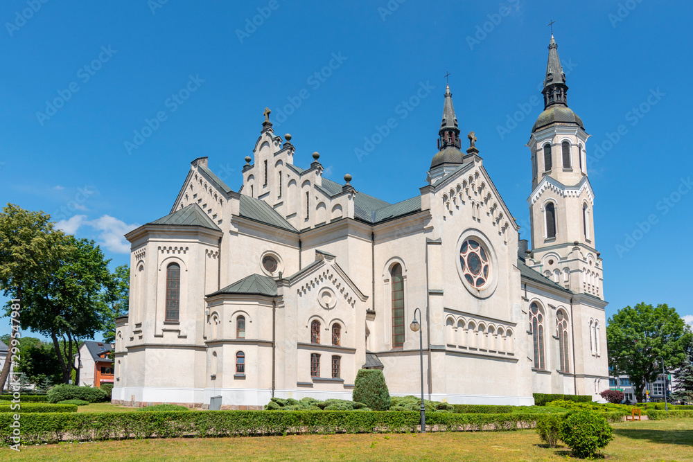 Basilica of Heart of Jesus in Augustow, Poland. Basilica of Heart of Jesus in Augustow, Poland.