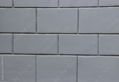 Wallpaper Mural Wall made of blocks painted in gray Torontodigital.ca