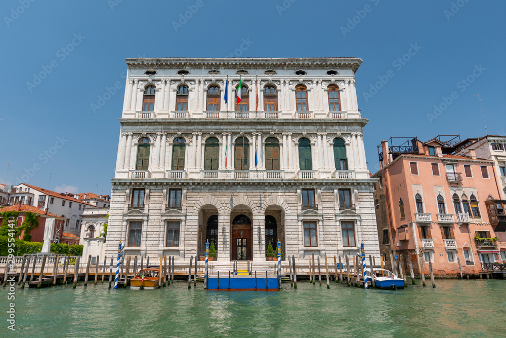 Ca' Corner, (Palazzo Corner della Ca' Granda ), Grand Canal, San Marco, Venice, Italy.