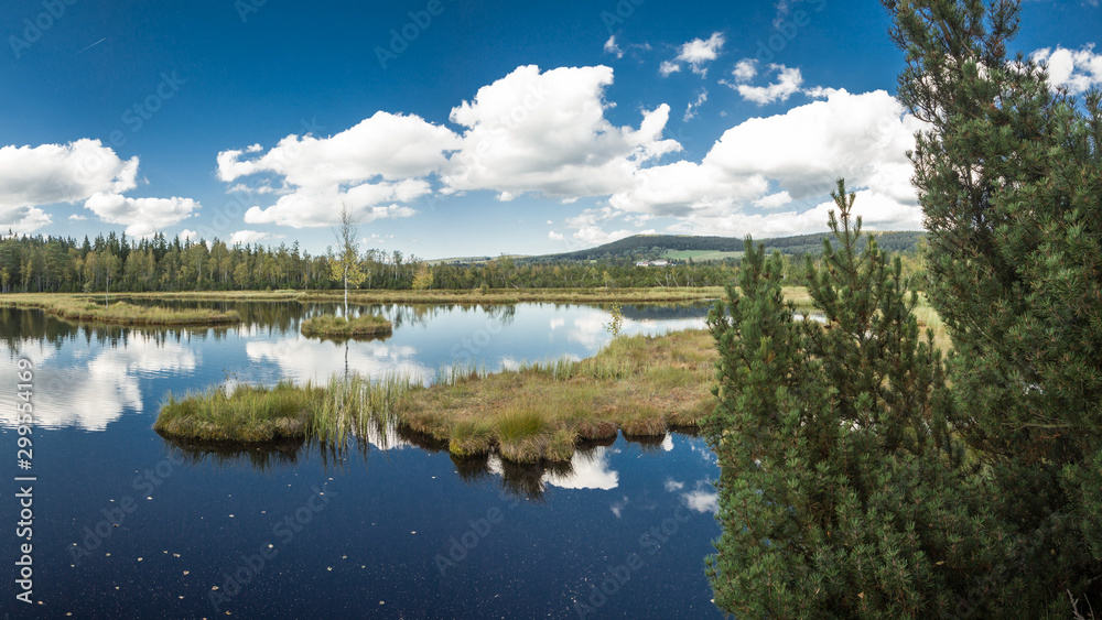 Beautiful view of Chalupska Slat (Borova Lada, National park Sumava) , Czech Republic, Europe. HD wallpaper, 4k background