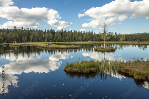 Beautiful view of Chalupska Slat (Borova Lada, National park Sumava) , Czech Republic, Europe. HD wallpaper, 4k background photo