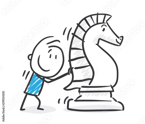 Stickman Blue: Strategy, Chess. (Nr. 175)	