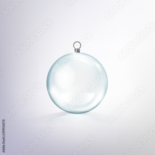 Realistic Glass Christmas Ball New Year Tree Toy