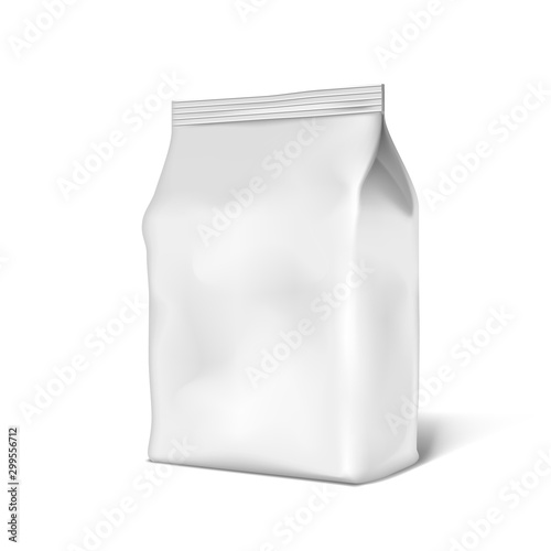Realistic Foil Seal Bag Clear For Branding