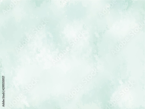 水彩風＿背景テクスチャ＿雲緑