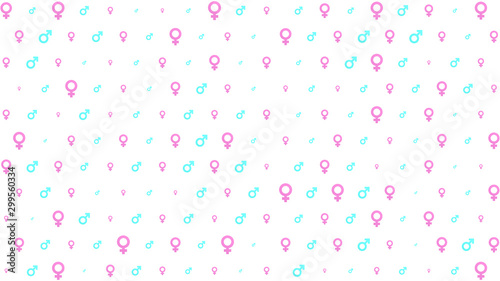 Gender symbol on white background, can use for design, background concepr, vector.