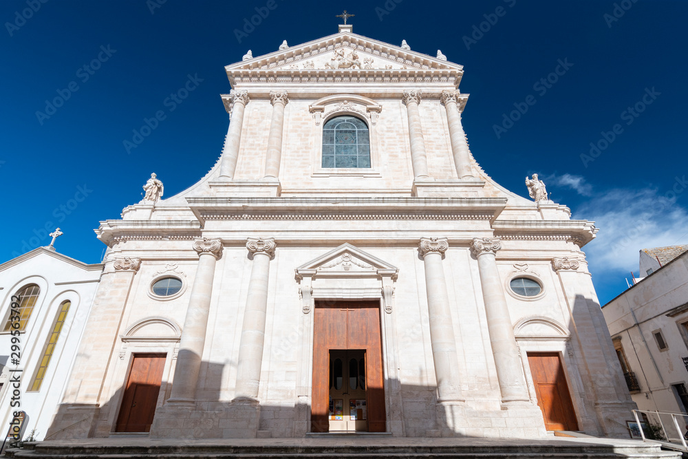 Mother Church of St. George the Martyr in Locorotondo, Puglia, Italy.