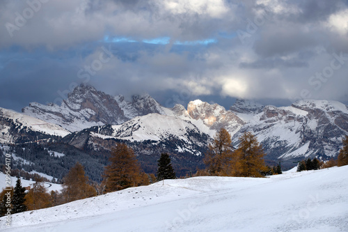 Alpe di Siusi in winter, Dolomite, Italy © erika8213