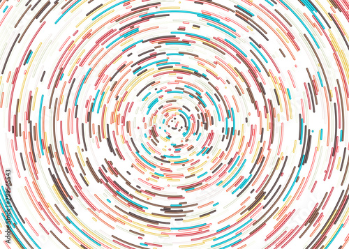 Colorful Universe Circular Distribution Computational Generative Art background illustration