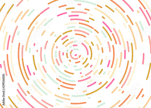 Colorful Universe Circular Distribution Computational Generative Art background illustration