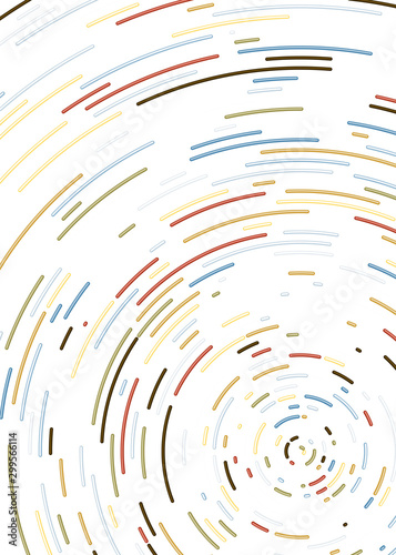 Colorful Universe Circular Distribution Computational Generative Art background illustration