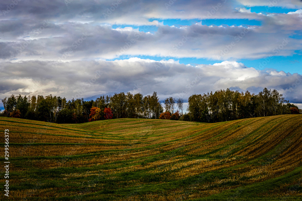 Latvia. Colorful Latvian nature in autumn