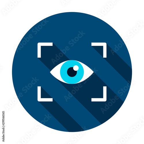 Eye Recognition Circle Icon